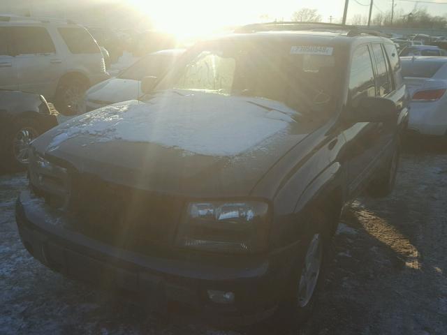 1GNDT13S422103822 - 2002 CHEVROLET TRAILBLAZE BLUE photo 2