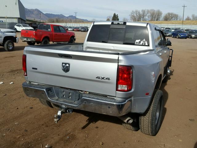 3C63RRLL3EG117837 - 2014 RAM 3500 SLT SILVER photo 4