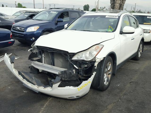 JNKAJ09F18M356145 - 2008 INFINITI EX35 BASE WHITE photo 2