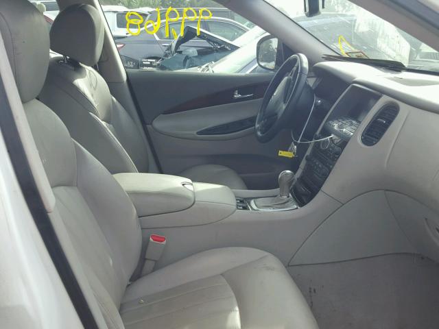 JNKAJ09F18M356145 - 2008 INFINITI EX35 BASE WHITE photo 5