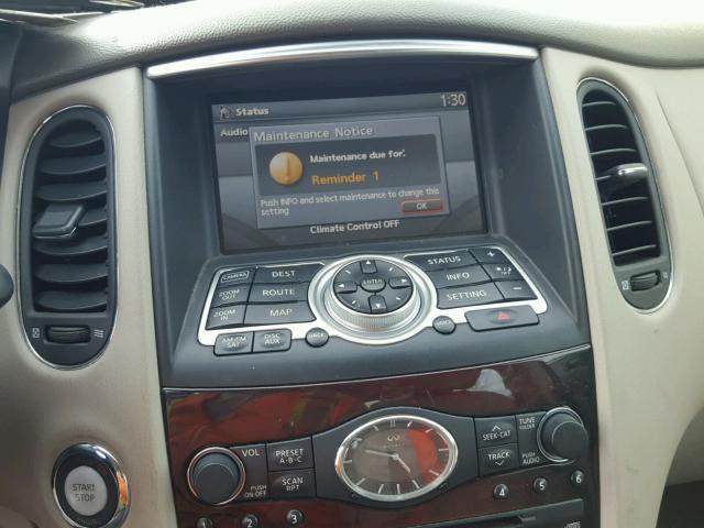 JNKAJ09F18M356145 - 2008 INFINITI EX35 BASE WHITE photo 9