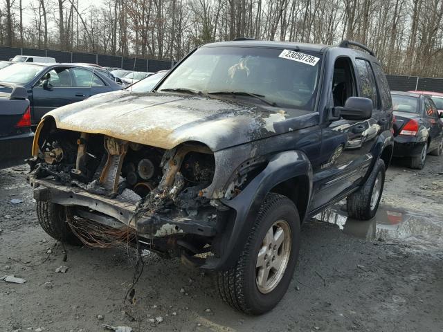 1J4GL58KX2W223178 - 2002 JEEP LIBERTY LI BLACK photo 2