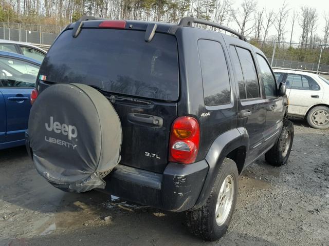 1J4GL58KX2W223178 - 2002 JEEP LIBERTY LI BLACK photo 4