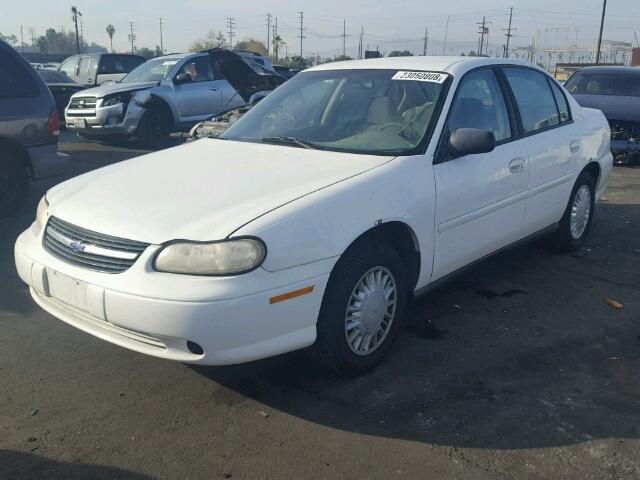 1G1ND52J216279441 - 2001 CHEVROLET MALIBU WHITE photo 2