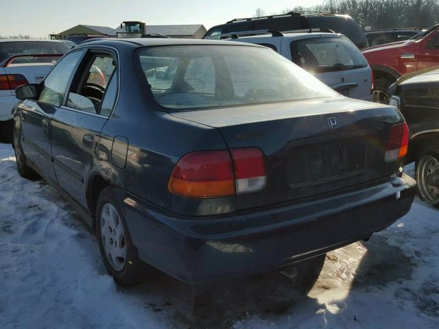 1HGEJ6675VL036090 - 1997 HONDA CIVIC LX GREEN photo 3