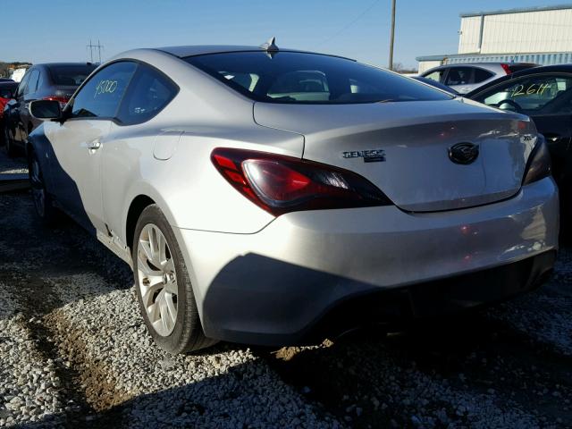 KMHHT6KD8EU121514 - 2014 HYUNDAI GENESIS CO SILVER photo 3