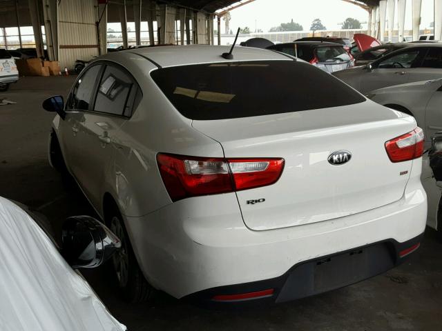 KNADM4A34E6350786 - 2014 KIA RIO LX Սպիտակ լուսանկար 3