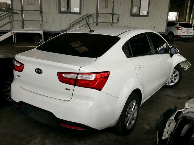 KNADM4A34E6350786 - 2014 KIA RIO LX Սպիտակ լուսանկար 4