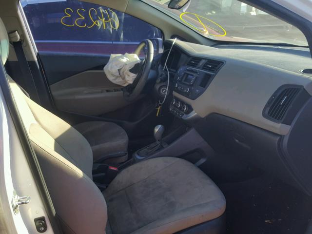KNADM4A34E6350786 - 2014 KIA RIO LX Սպիտակ լուսանկար 5