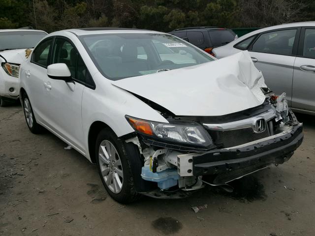 19XFB2F83CE355463 - 2012 HONDA CIVIC EX WHITE photo 1