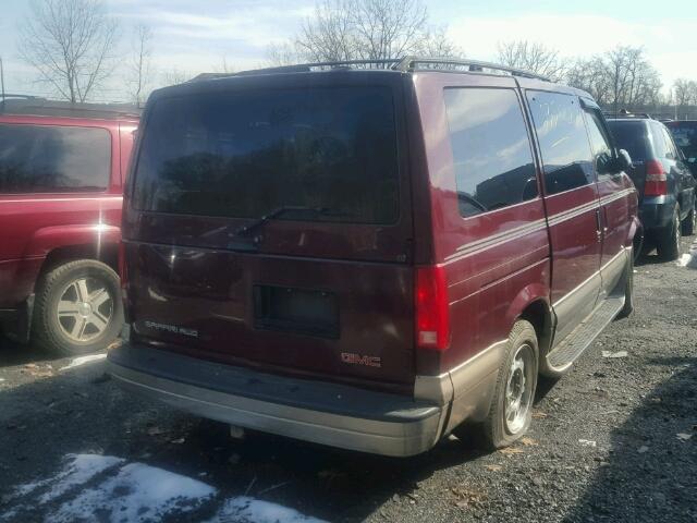 1GKEL19X13B511006 - 2003 GMC SAFARI XT MAROON photo 4