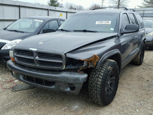 1D4HR48N63F572890 - 2003 DODGE DURANGO SL GRAY photo 2