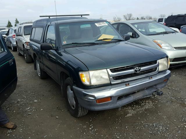 4TANL42N3XZ457061 - 1999 TOYOTA TACOMA GREEN photo 1