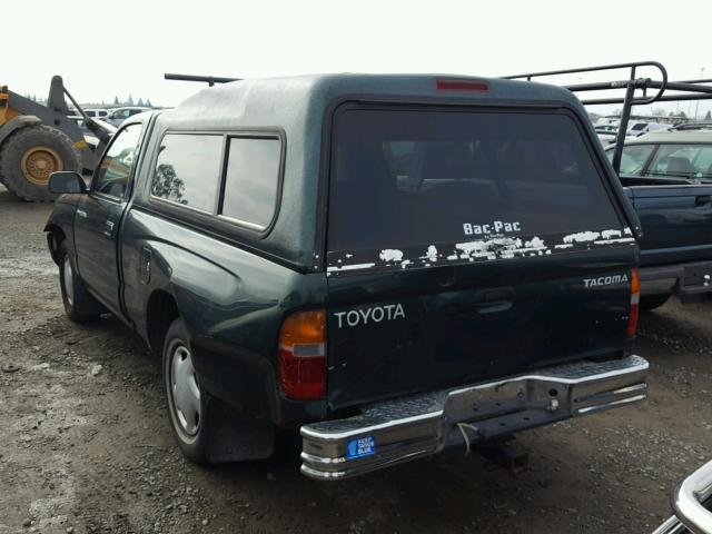 4TANL42N3XZ457061 - 1999 TOYOTA TACOMA GREEN photo 3