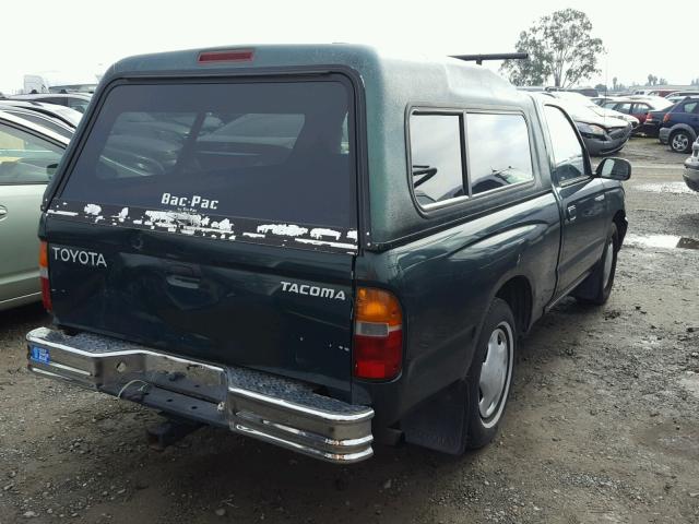 4TANL42N3XZ457061 - 1999 TOYOTA TACOMA GREEN photo 4