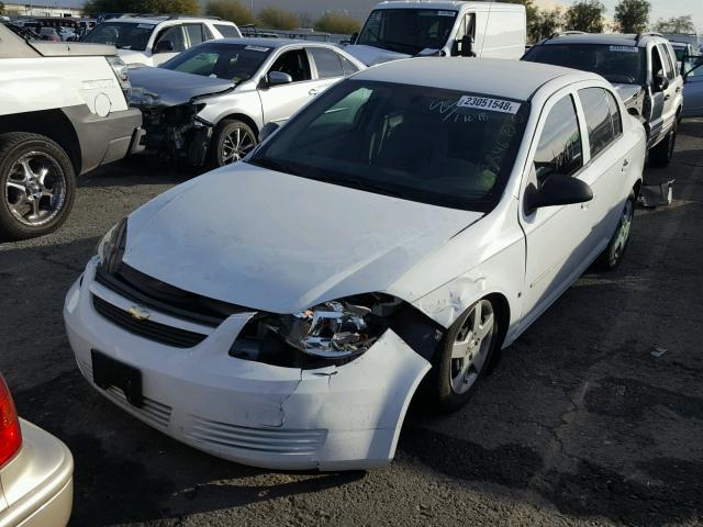 1G1AK58F287309081 - 2008 CHEVROLET COBALT LS WHITE photo 2