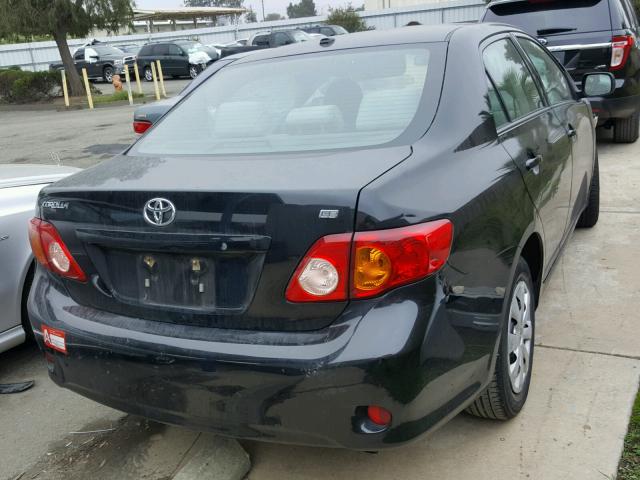 1NXBU4EE7AZ307387 - 2010 TOYOTA COROLLA BA BLACK photo 4