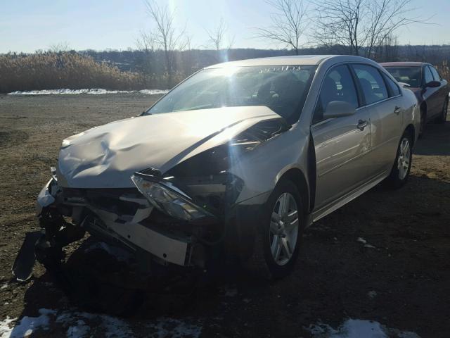 2G1WG5E39C1300918 - 2012 CHEVROLET IMPALA LT BEIGE photo 2