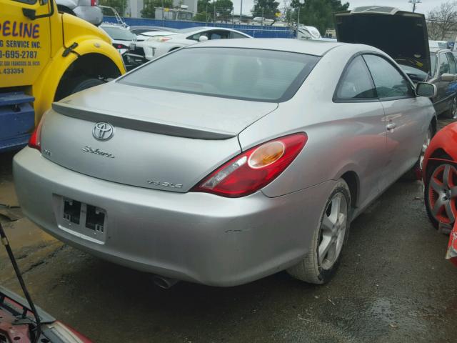 4T1CA30P74U003545 - 2004 TOYOTA CAMRY SOLA SILVER photo 4