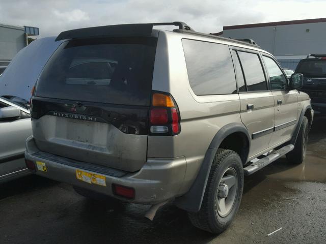 JA4LS31H9YP028728 - 2000 MITSUBISHI MONTERO SP BEIGE photo 4