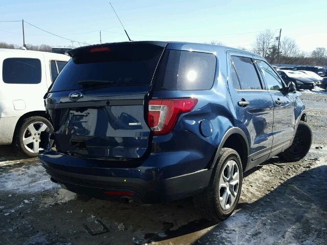 1FM5K8AR4GGB07531 - 2016 FORD EXPLORER P BLUE photo 4