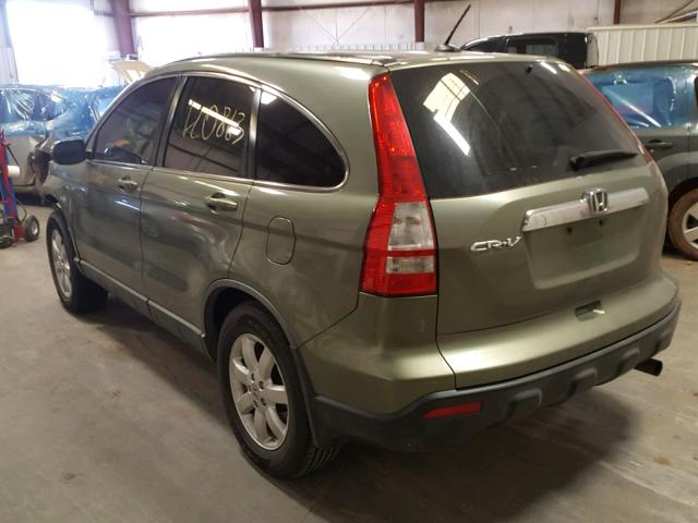 JHLRE38768C020228 - 2008 HONDA CR-V EXL GREEN photo 3