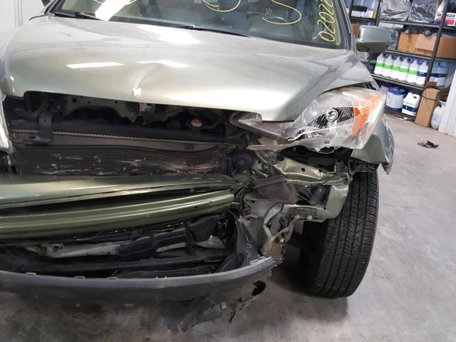 JHLRE38768C020228 - 2008 HONDA CR-V EXL GREEN photo 9