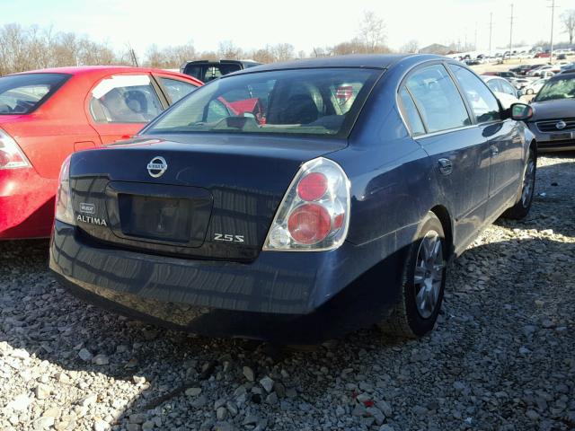 1N4AL11D16N386657 - 2006 NISSAN ALTIMA S BLUE photo 4