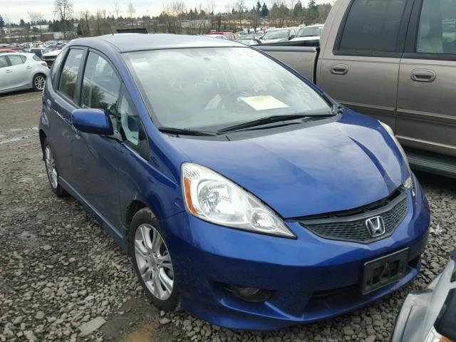 JHMGE8H44AC021678 - 2010 HONDA FIT SPORT BLUE photo 1