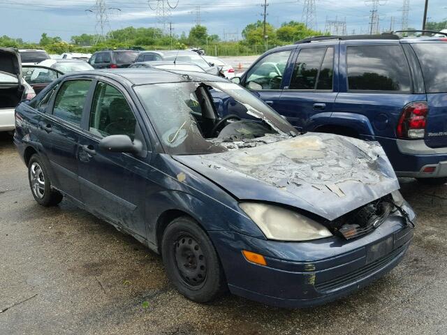 1FAFP33P12W282073 - 2002 FORD FOCUS LX BLUE photo 1