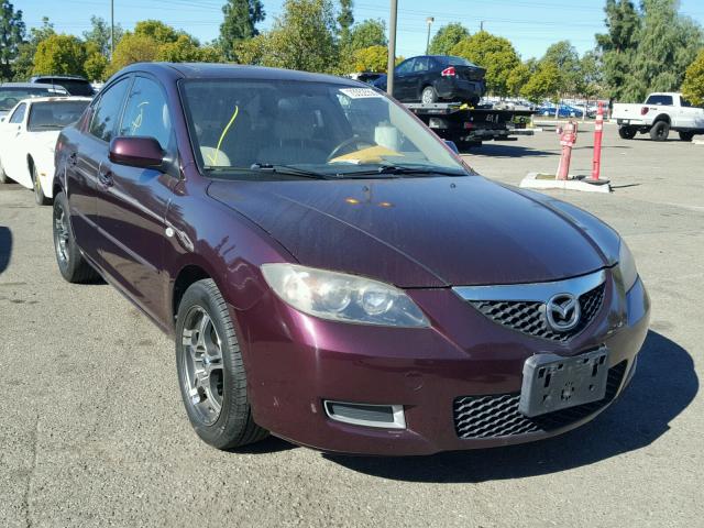 JM1BK12G981822384 - 2008 MAZDA 3 I PURPLE photo 1