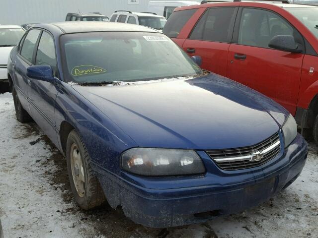 2G1WF52E059143874 - 2005 CHEVROLET IMPALA BLUE photo 1