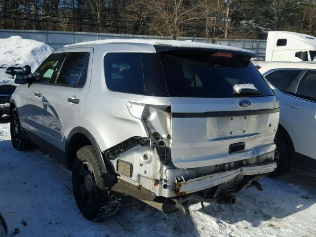 1FM5K8AR1DGC01944 - 2013 FORD EXPLORER P SILVER photo 3