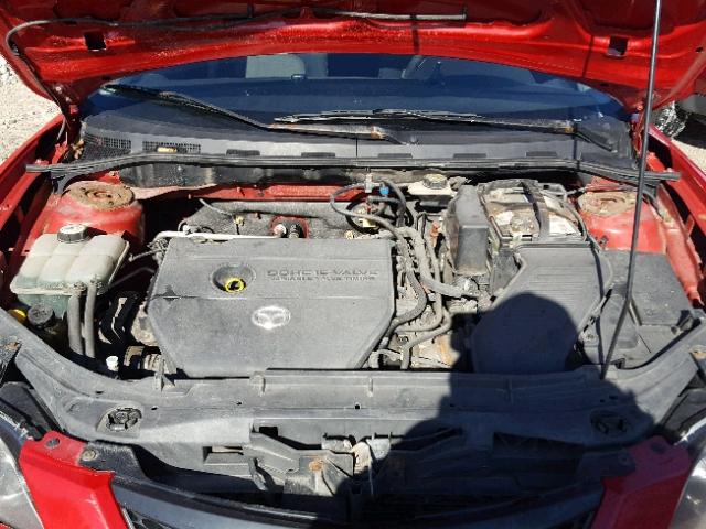 JM1BK12F361468169 - 2006 MAZDA 3 I RED photo 7