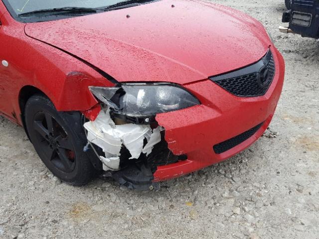 JM1BK12F361468169 - 2006 MAZDA 3 I RED photo 9