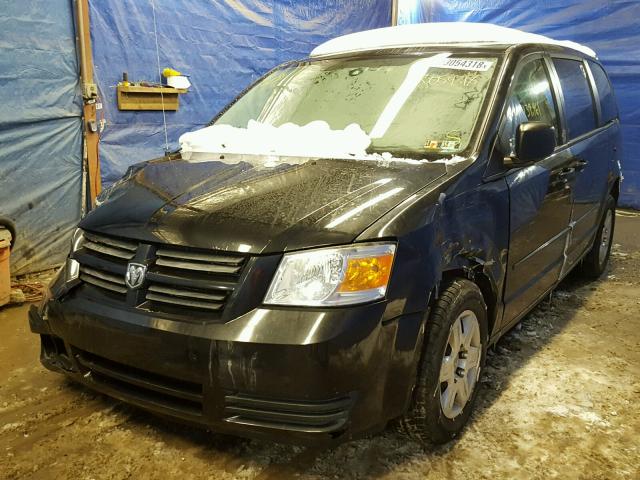 2D8HN44E69R515655 - 2009 DODGE GRAND CARA BLACK photo 2