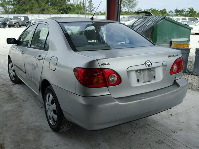 JTDBR32E130019427 - 2003 TOYOTA COROLLA CE GRAY photo 3