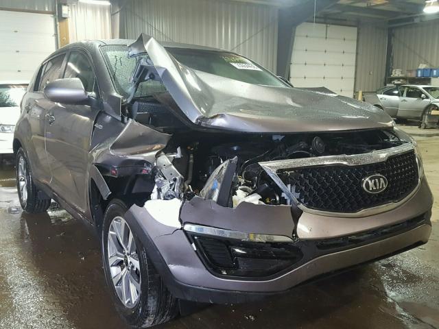 KNDPBCAC2G7802456 - 2016 KIA SPORTAGE L GRAY photo 1