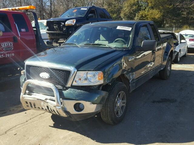 1FTPX04547KB65130 - 2007 FORD F150 GREEN photo 2