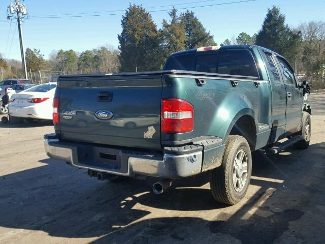 1FTPX04547KB65130 - 2007 FORD F150 GREEN photo 4