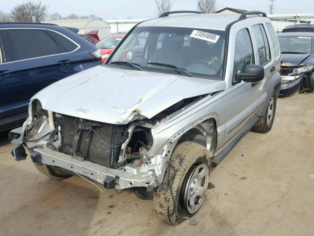 1J4GK48K65W590726 - 2005 JEEP LIBERTY SP SILVER photo 2