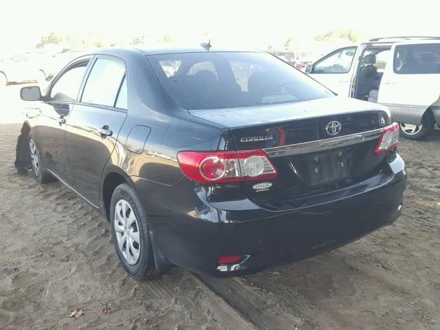 2T1BU4EEXCC875198 - 2012 TOYOTA COROLLA BA BLACK photo 3