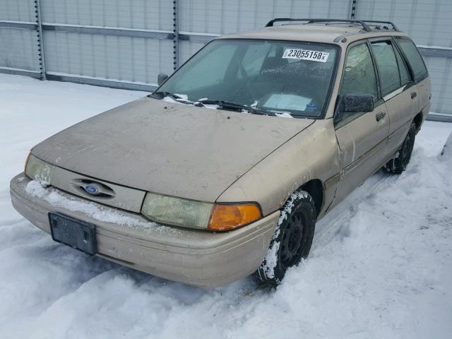 1FAPP15J4PW278138 - 1993 FORD ESCORT LX TAN photo 2