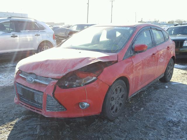 1FAHP3K23CL119698 - 2012 FORD FOCUS SE RED photo 2