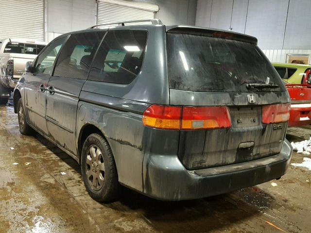 5FNRL18014B017356 - 2004 HONDA ODYSSEY EX GRAY photo 3