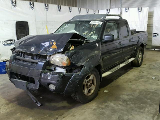 1N6ED29Y82C343555 - 2002 NISSAN FRONTIER C BLACK photo 2