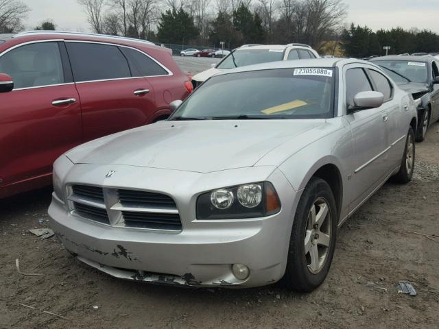 2B3CA3CV2AH107052 - 2010 DODGE CHARGER SX SILVER photo 2