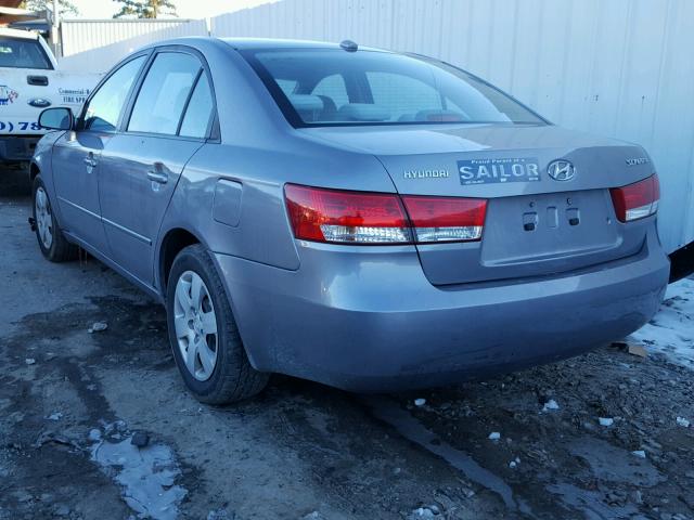 5NPET46C68H384919 - 2008 HYUNDAI SONATA GLS GRAY photo 3