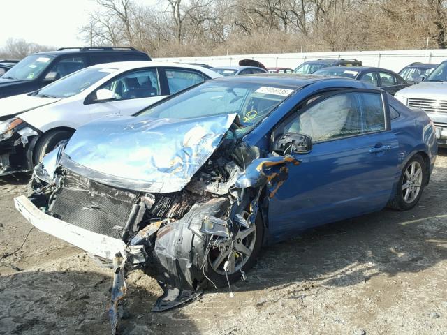 2HGFG12836H581255 - 2006 HONDA CIVIC EX BLUE photo 2