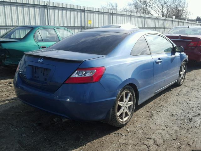 2HGFG12836H581255 - 2006 HONDA CIVIC EX BLUE photo 4